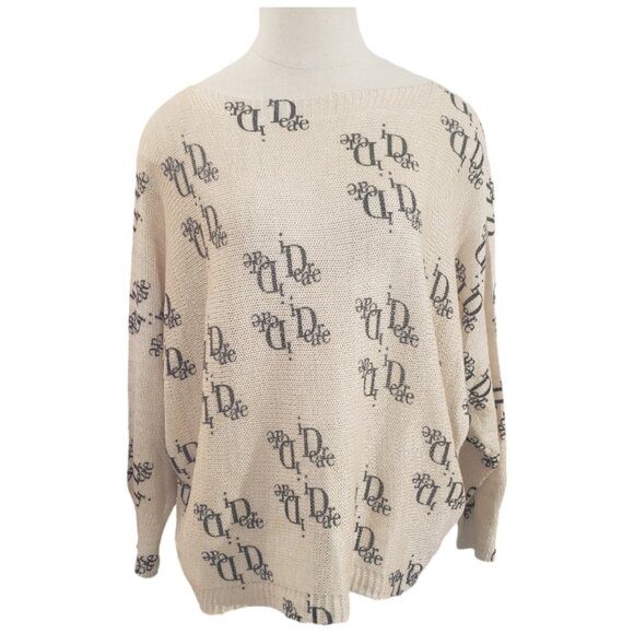 CT1991 Free for Humanity Beige & Black Sweater S - Picture 1 of 5